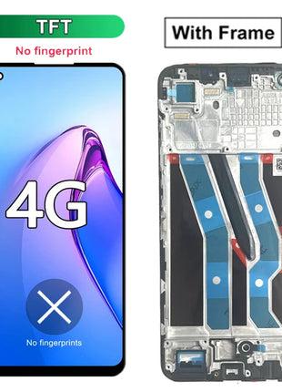 Nuovo display per Oppo Realme 10 4G Display LCD Touch Screen Digiziter Assembly per la sostituzione del display Realme 10 RMX3630