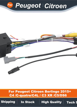 Sollevare PSA-RZ-65 Canbus Box 16 Pin Car Stereo Android Cablaggio per Peugeot Citroen Berlingo 2015+ C4 /C-quatre/C4L / C3 XR /C5/DS6
