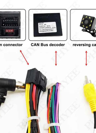 Decodificatore CAN Bus cablaggio 28/24/16 pin, supporto telecamera retromarcia SWC, Android 16 pin, per Toyota Corolla RAV4 Hilux CHR Camry