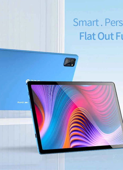 Tablet BDF 5G da 10.1 Pollici, 8GB RAM, 256GB ROM, Dual SIM, Doppia Fotocamera, con Cover Tastiera, Mouse e Batteria da 8000mAh