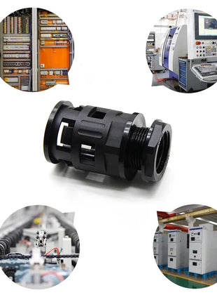 AD 10/13/15.8/18.5 - 34.5mm Tubo corrugato Giunto in nylon Cavo automobilistico Cavo motore Cablaggio isolato Soffietto Connettori per tubi