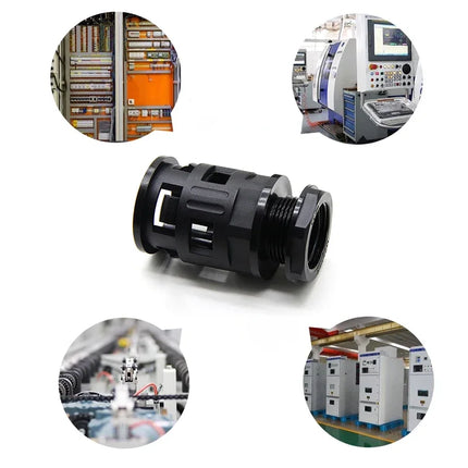 AD 10/13/15.8/18.5 - 34.5mm Tubo corrugato Giunto in nylon Cavo automobilistico Cavo motore Cablaggio isolato Soffietto Connettori per tubi