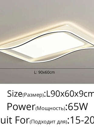 Lampada da camera da letto principale Lampada da soffitto moderna a LED nordica con attenuazione remota Luce da soggiorno Camera dei bambini Lampadario da pranzo per la casa