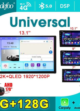 7" 9" 10" Universal Android 14 Auto Carplay Car Radio For VW Volkswagen Nissan Hyundai 2 DIN Autoradio Stereo Multimedia Player