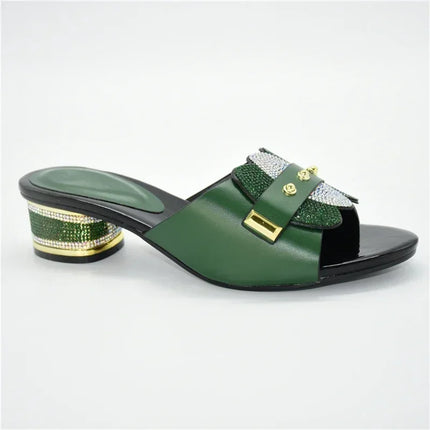 Nuovo senza borsa Décolleté Tacchi super bassi Donne italiane Matrimonio per tacchi da festa Scarpe eleganti Pantofole Pantofole da donna estive 2025