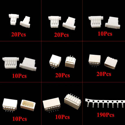 60set connettore JST SH1.0 passo 1.0mm 2P 3P 4P 5pin SMD spina maschio orizzontale alloggiamento presa femmina + terminali
