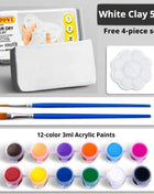 250g/500g White Ceramic Clay Bake-Free Air-Drying Clay Stone Plasticine Students DIY Handmade Tool Sculpture Soil Ceramic Doll Clay