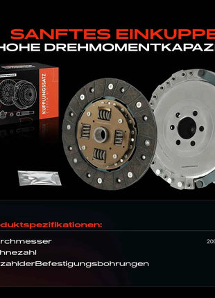 Kit Frizione Frankberg 1x per VW Golf IV Bora Variant Seat Leon Toledo II Skoda Octavia I Combi 1.4L 1.6L 036198141X 036141025K