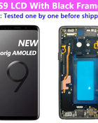 AMOLED Display for SAMSUNG Galaxy S9 G960 Display Touch Screen Digitizer Assembly G960F/DS OLED LCD with Frame Replacement