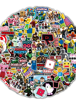 Set di Favori per Feste di Compleanno a Tema Roblox - Braccialetti Slap, Timbri e Adesivi per Bambini, Riempitivi per Sacchetti Regalo e Decorazioni per Feste