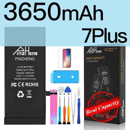 PINZHENG Real High Capacity Battery For iPhone 8 Plus SE 5S 6 6S 7 X Xr Xs Max Phone Replacement Batteries Warranty One Year