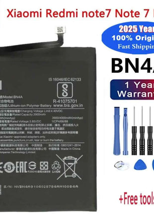 New 100% Original Battery For Xiaomi MI Redmi Note K20 K30 Pro 5 7 8 9 9S 9T 10 10X 10T 10X 11T 11 Ultra 11T POCO X3 F2 4X Pro
