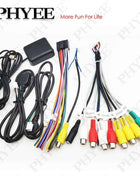 Set cablaggio 16 pin, adattatore USB, antenna GPS, microfono video CVBS audio Aux RCA, cavo Wifi, per sistema Android universale per auto