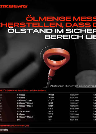 Frankberg 1x Asta di Livello Olio per Mercedes-Benz W203 W204 CL203 C209 W211 S211 A2710100372 2710100372