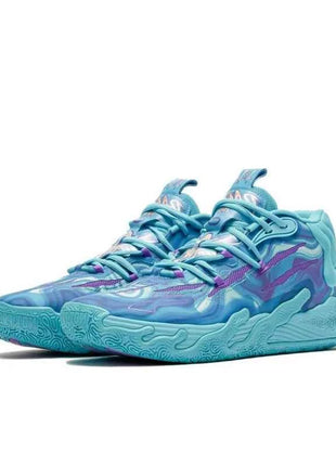 Puma MB.03: Scarpe da Basket Basse Eleganti, Trendy e Versatili con Design Unico - Stile Unisex in Blu e Viola 309867-01