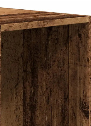 Armadio in legno vintage 30x50x200 cm in legno ingegnerizzato, effetto legno antico