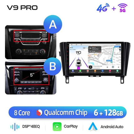 Junsun Qualcomm 8-Core 360° Panoramic Camera Wireless CarPlay Android Auto Car Radio for Nissan Qashqai J11 X-Trail 3 2013-2017
