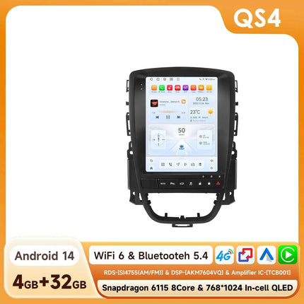 9.7" Hizpo CarPlay Android Car Radio for Opel Astra J Buick Verano 2009 - 2015 Tesla Style Screen GPS DSP 360CAM  Snapdragon6115