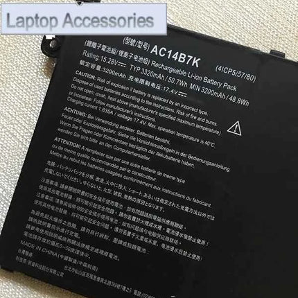 CHJ F  New AC14B7K 41CP5/57/80 Laptop battery For Acer Spin 5 SP515-51GN,Swift SF314-52,314-54 Nitro 5 SPIN NP515 N17W7 N17P3