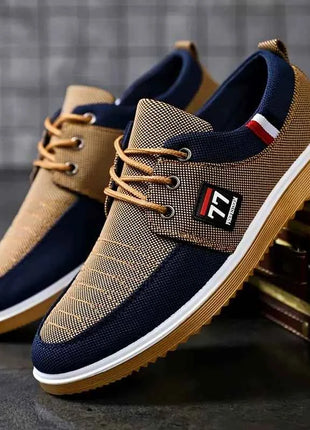 2025 Nuove scarpe da uomo alla moda alla moda Scarpe sportive casual Comode e versatili lavorate a maglia