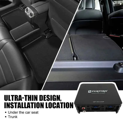 4-Channel Car Amplifier (60Wx4) 240W Max Power for Large Display Android Devices Audio Subwoofers and Speakers Car Stereo AMP