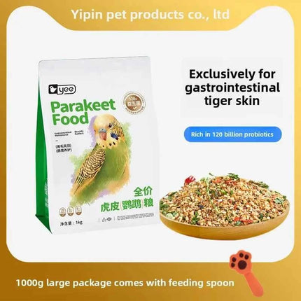 YEE Lovebird & Parrot Food - Nutrient-Rich Pellets with Canary Seeds & Dried Fruits | Diet for Sun Conure,Cockatiel&Small Birds