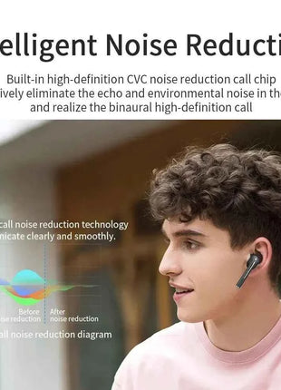 Bosebye J18 Wireless Earphone Bluetooth Headset 9D Noise Reduction Gaming Headset With Microphone TWS EarBuds Hands-free Earbuds