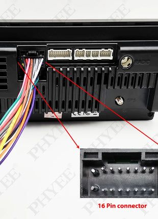 Cablaggio radio, adattatore cavo Android per auto con connettore a 16 pin, per Hyundai Tucson Sonata Accent Getz, Kia Rio Cerato Spectr