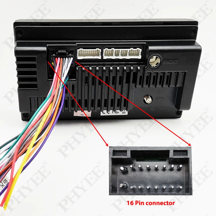 Cablaggio radio, adattatore cavo Android per auto con connettore a 16 pin, per Hyundai Tucson Sonata Accent Getz, Kia Rio Cerato Spectr