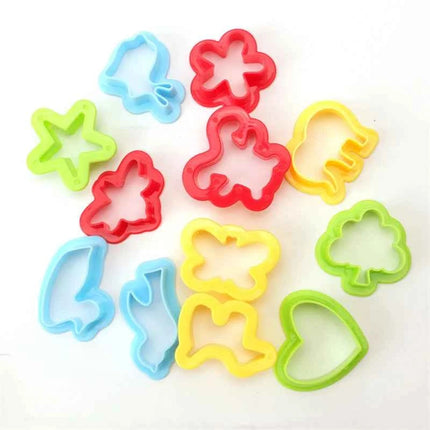 Stampo per plastilina fai-da-te per bambini Accessori per argilla da modellare Kit di strumenti per plastilina Set di plastica Stampo per coltelli Giocattoli educativi per bambini Regali