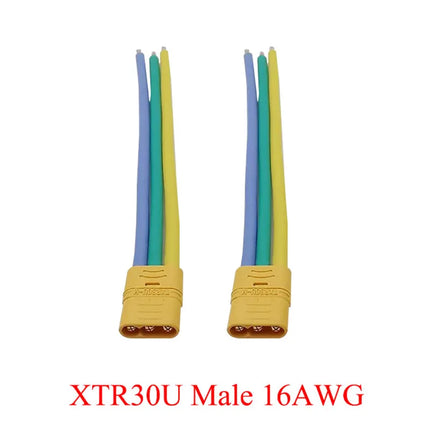 XT30 XTR30U XT60 XT60H XT90 Connettore maschio e femmina con cavo in silicone 10AWG/12AWG/16AWG/18AWG 100mm per cavo batteria RC