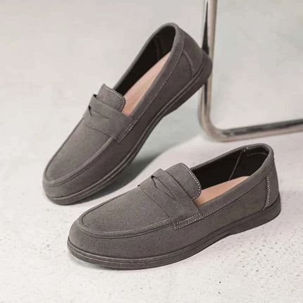Hot Sale Men's Slip On Loafers Preppy Lightweight Breathable Comfort Outdoor Flats Non Slip Soft Sole Casual Daily Walking Shoes