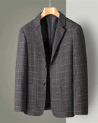 Blazer Uomo Slim Fit a Quadri - Stile British Cerimonia 2025