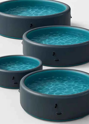 Piscina Gonfiabile Portatile Grande per Famiglie, Piscina Fuori Terra DWF per Esterni, Piscina Gonfiabile Rinforzata per Bambini e Adulti