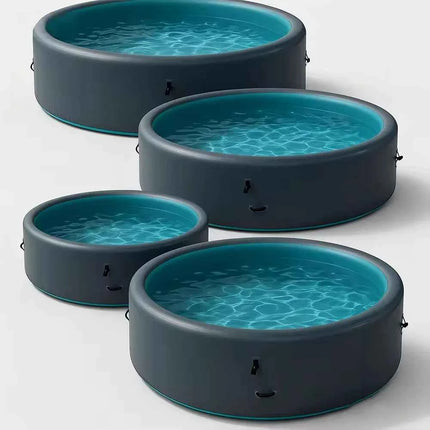 Piscina Gonfiabile Portatile Grande per Famiglie, Piscina Fuori Terra DWF per Esterni, Piscina Gonfiabile Rinforzata per Bambini e Adulti