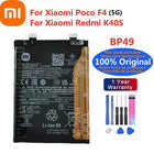 BP48 BP49 BM5E BM5F Original Battery For Xiaomi K40S K50 Pro K50Pro /K50 Game / Mi Poco F4 GT Phone Batteries + Free Tools