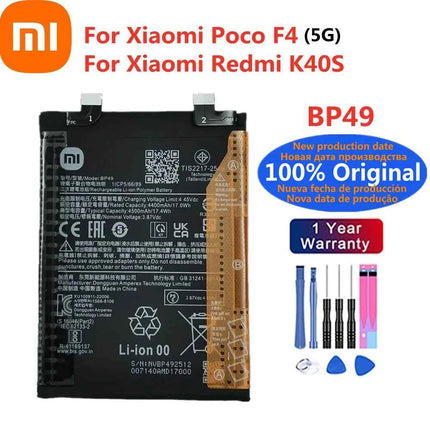 BP48 BP49 BM5E BM5F Original Battery For Xiaomi K40S K50 Pro K50Pro /K50 Game / Mi Poco F4 GT Phone Batteries + Free Tools