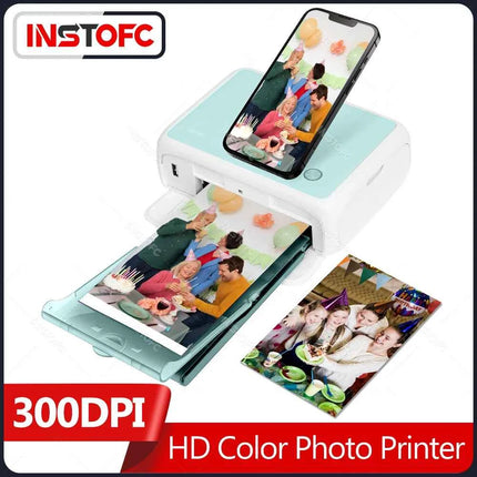 300dpi CP4000l 4x6 Inch Portable Full Color Photo Picture Printer Mini Househeld Thermal Sublimation and Paper Ribbon Home use