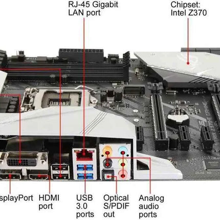 ASUS ROG STRIX Z370-E GAMING LGA1151 DDR4 DP HDMI DVI M.2 Z370 ATX Motherboard with onboard 802.11ac and USB 3.1 for 8th GeN