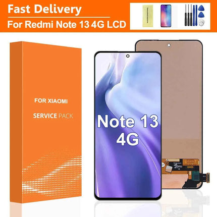 Per Xiaomi Redmi Nota 13 4G Display LCD Touch Digitizer Assembly con Telaio 23129RAA4G 23124RA7EO Sostituzione Dello Schermo Compatibile