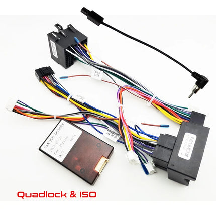 CAN BUS Decoder 16 Pin cablaggio adattatore ISO Quadlock connettore cavo per Porsche 911 996 Mk2 997 Cayenne E1 Boxster Cayman