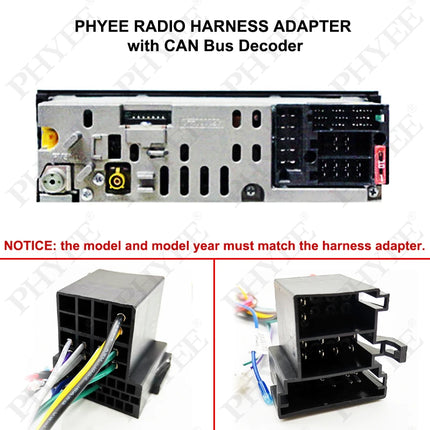 Adattatore per cablaggio ISO CAN Bus Decoder connettore a spina a 16 Pin RCA Audio Car Android Head Unit cavo di cablaggio per Audi A3 8P A4 B7