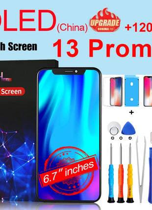 PINZHENG Schermo di alta qualità INCELL LCD OLED per iPhone 14 Pro 15 Plus 13 Pro Max Display per sostituzione iPhone con strumenti