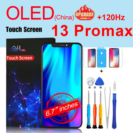 PINZHENG Schermo di alta qualità INCELL LCD OLED per iPhone 14 Pro 15 Plus 13 Pro Max Display per sostituzione iPhone con strumenti