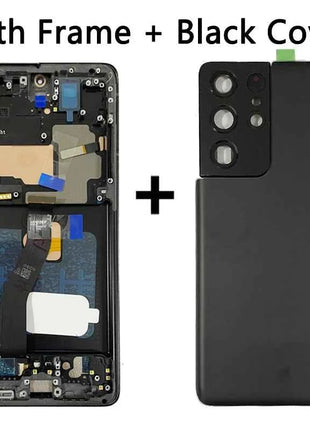 6.8" Super AMOLED For Samsung  S21 Ultra 5G G998 G998U Display Touch Screen Digitizer For Samsung S21Ultra G998B LCD
