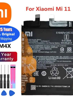 New 100% Original Battery For Xiaomi MI Redmi Note K20 K30 Pro 5 7 8 9 9S 9T 10 10X 10T 10X 11T 11 Ultra 11T POCO X3 F2 4X Pro
