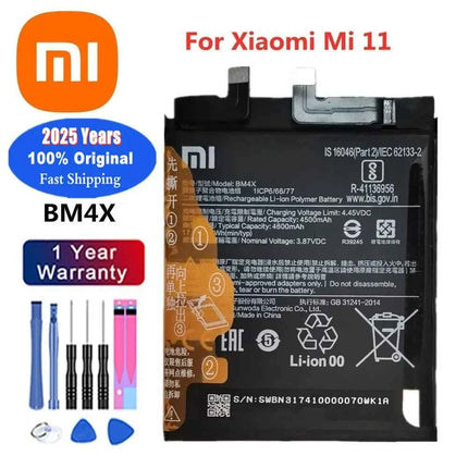 New 100% Original Battery For Xiaomi MI Redmi Note K20 K30 Pro 5 7 8 9 9S 9T 10 10X 10T 10X 11T 11 Ultra 11T POCO X3 F2 4X Pro