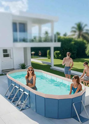 Nuova piscina pieghevole non gonfiabile per la famiglia Summer Water Party Home Outdoor Garden Backyard 1.6m 2.1m 2.6m 3m 3.6m
