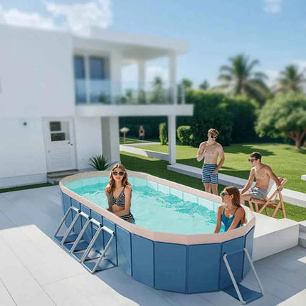 Nuova piscina pieghevole non gonfiabile per la famiglia Summer Water Party Home Outdoor Garden Backyard 1.6m 2.1m 2.6m 3m 3.6m
