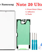 1Set New LCD Front Outer Glass Touch Screen Outer Panel Lens For Samsung Galaxy S8 S9 S10 S20 Note 8 9 10 Plus Ultra